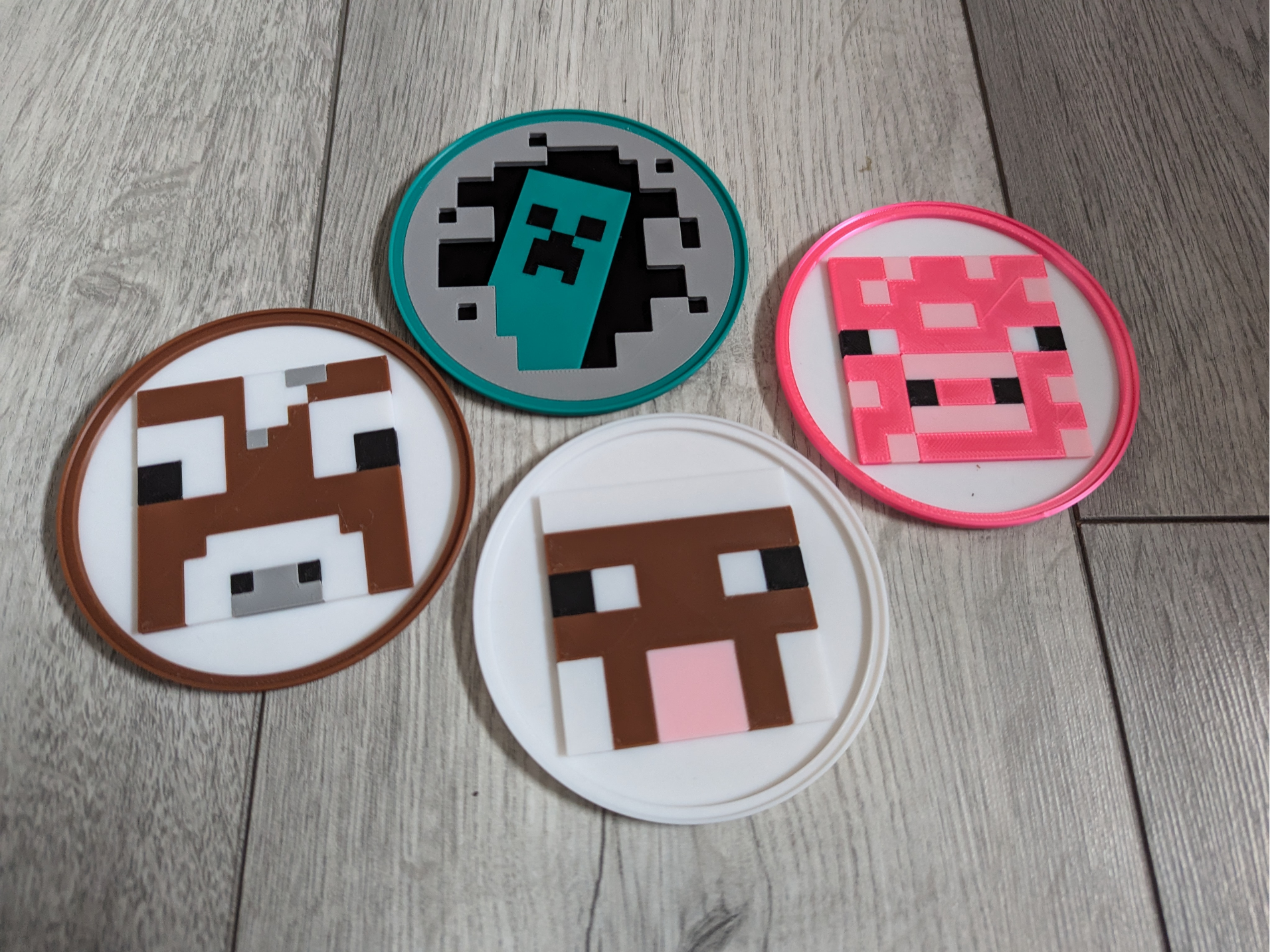 Minecraft Stackable Coaster Set (8 Coasters)