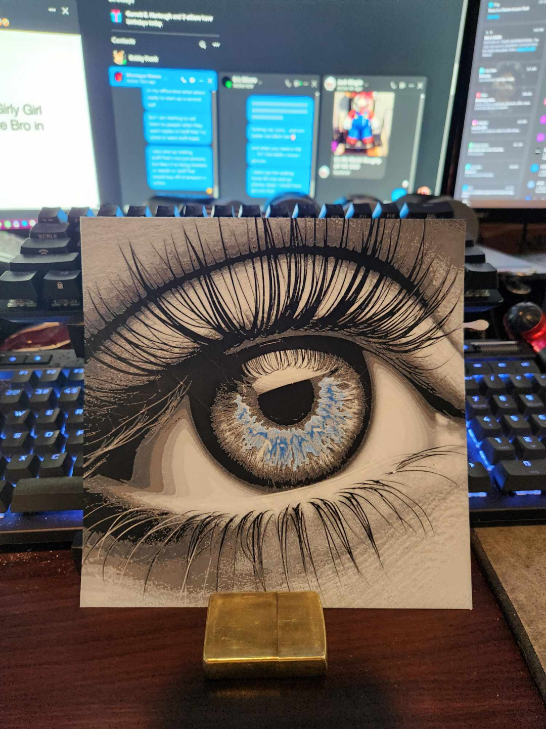 Colored Iris attempt 1
