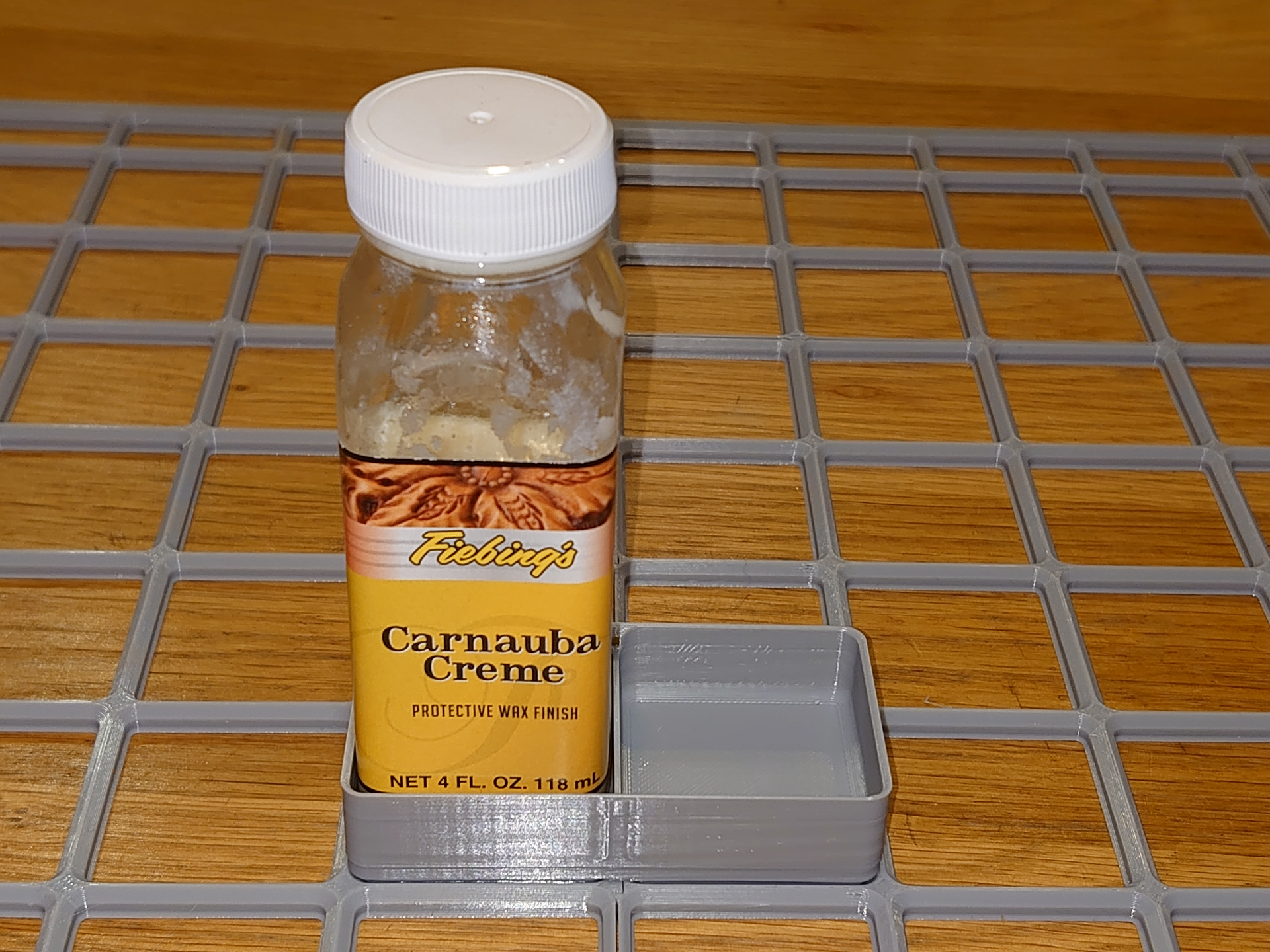 Fiebing's Carnauba Creme holder for Gridfinity