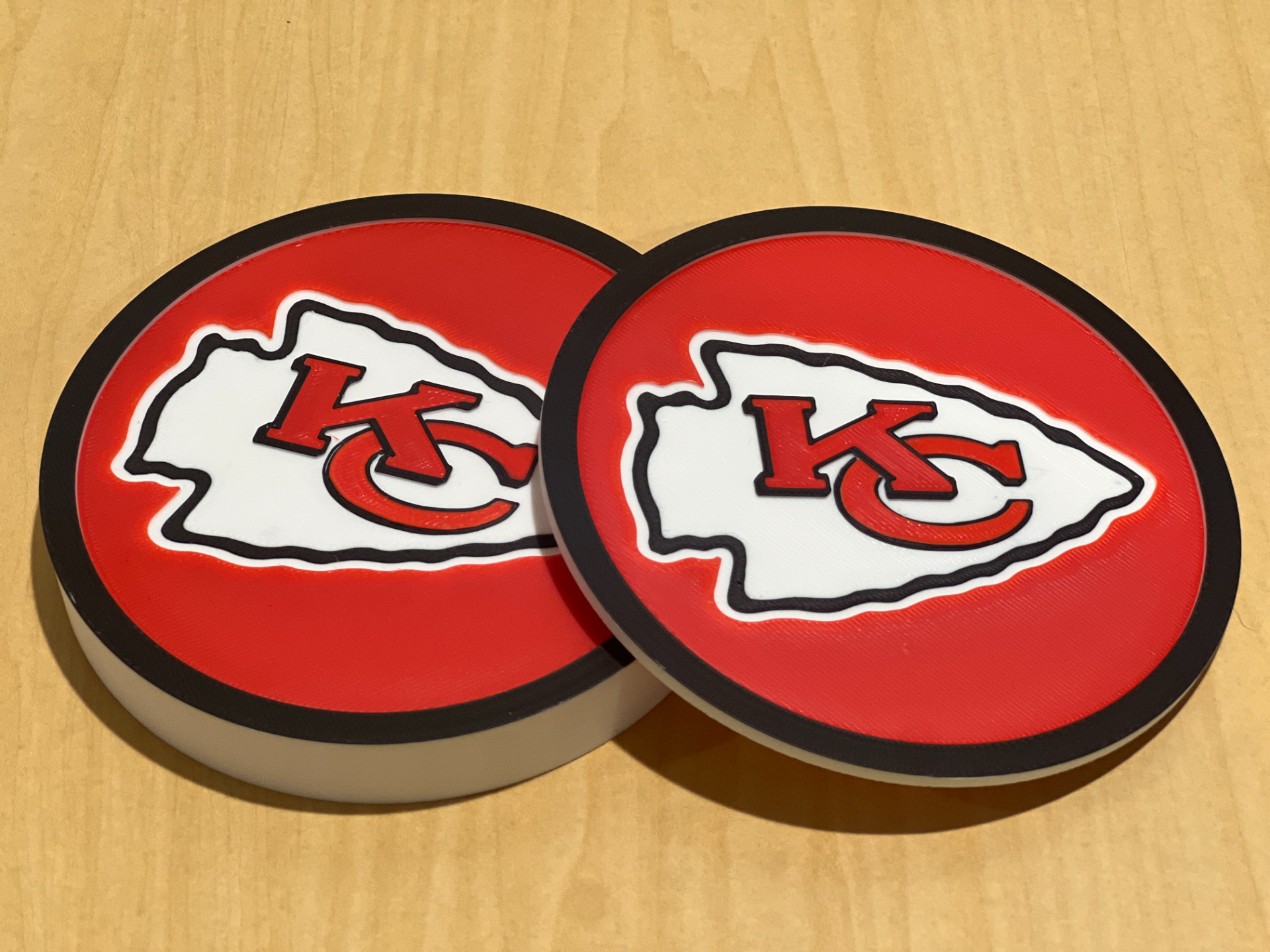 KC Chiefs Logo Coasters