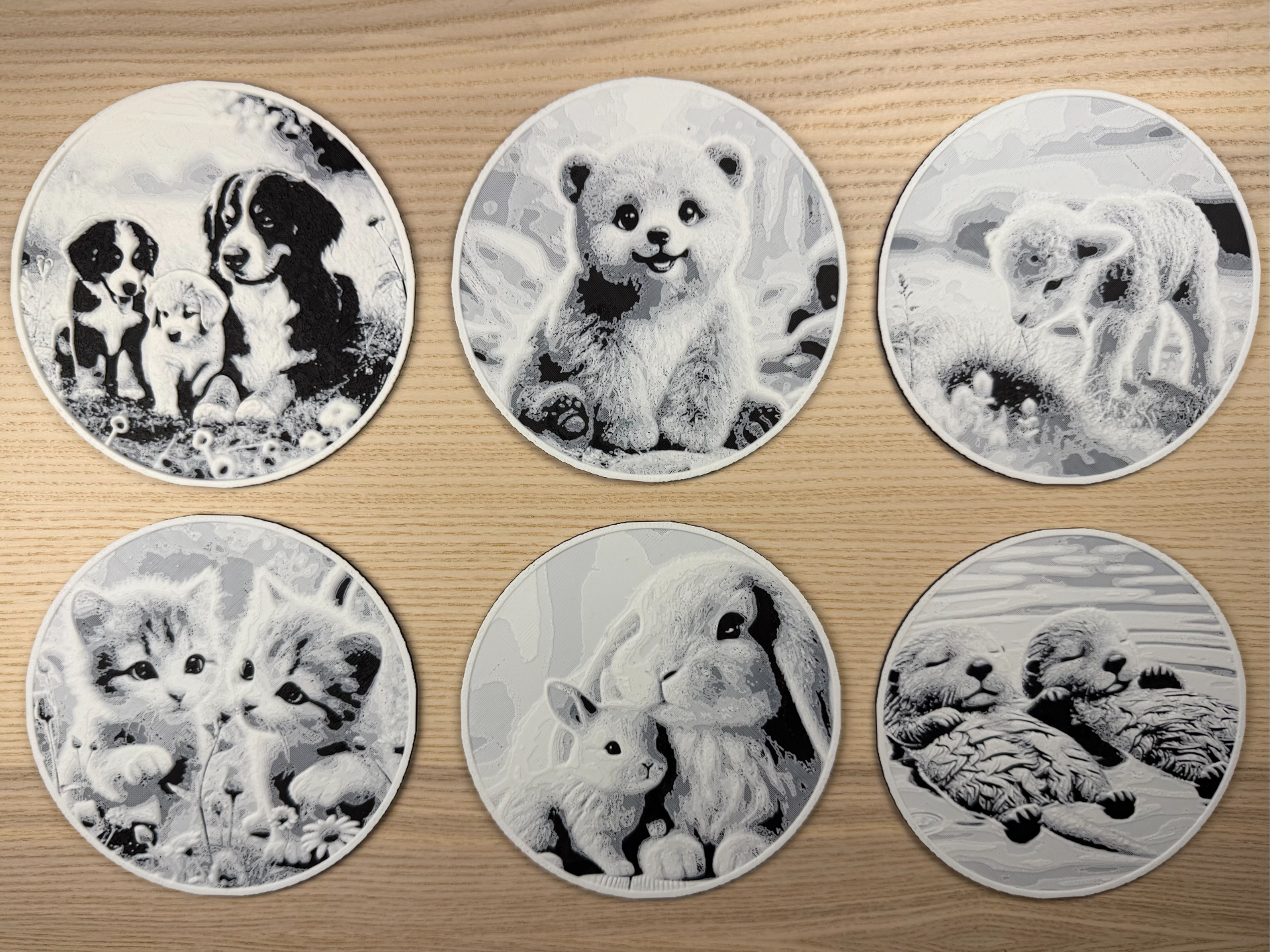 Cute Animal Coasters