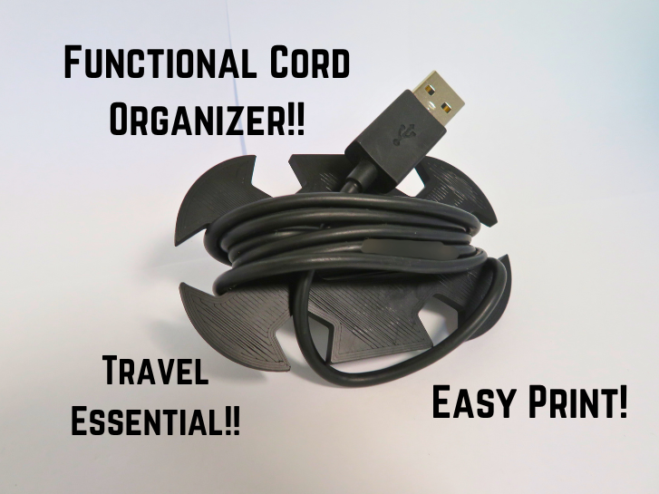 Functional Cord Organizer (Travel Essential)