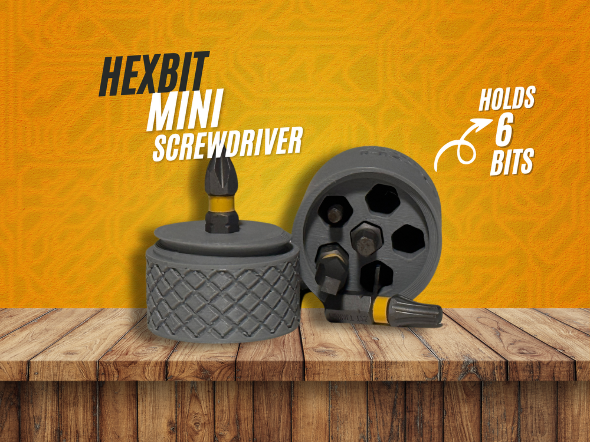 HexBit Mini Screwdriver - Fits 1/4" hex bits
