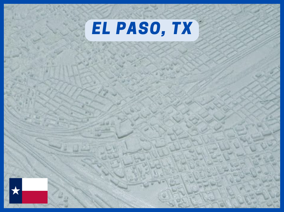 El Paso, TX - Tiny 3D City