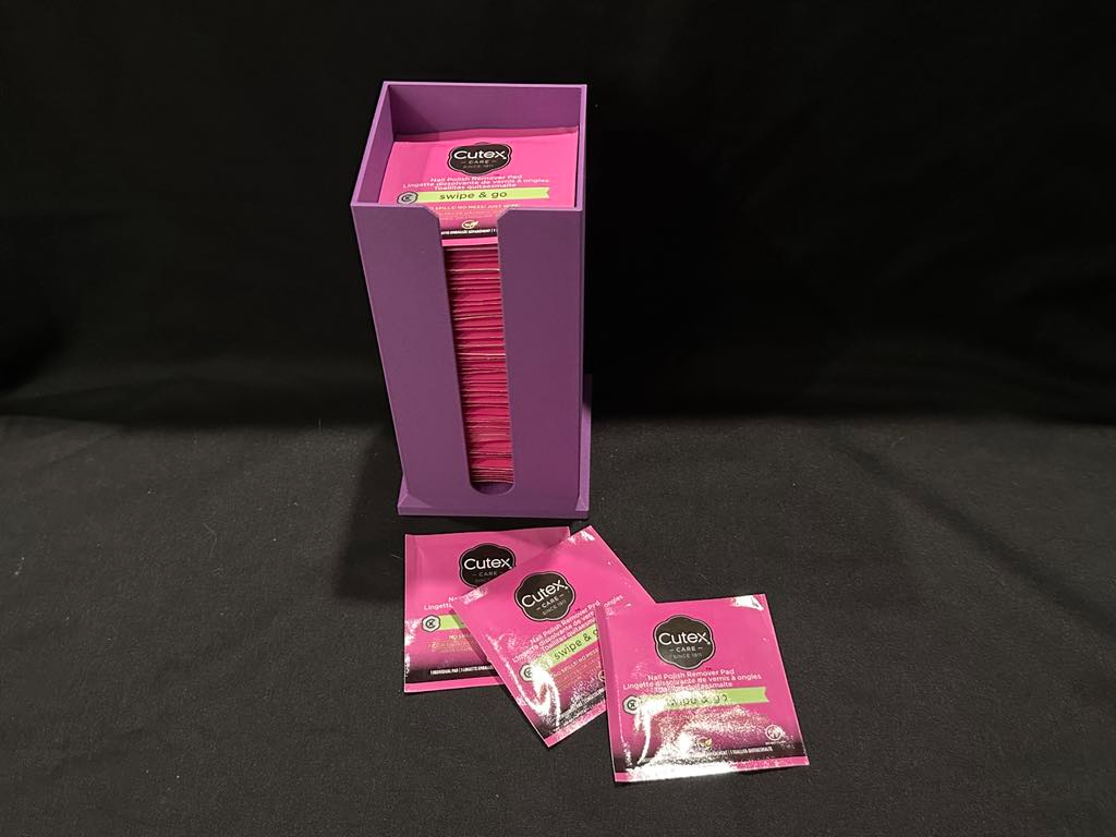 Nail Polish Remover Wipes Storage Caddy - 3 Sizes