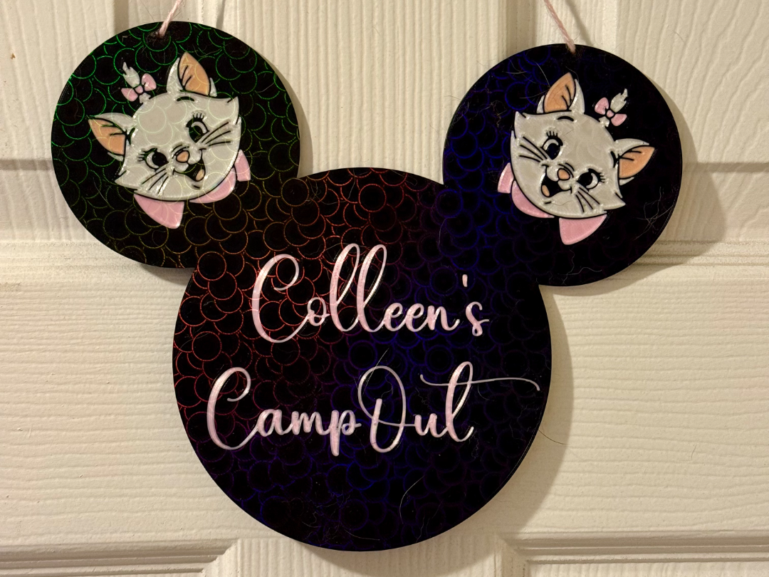Marie from Aristocats door sign