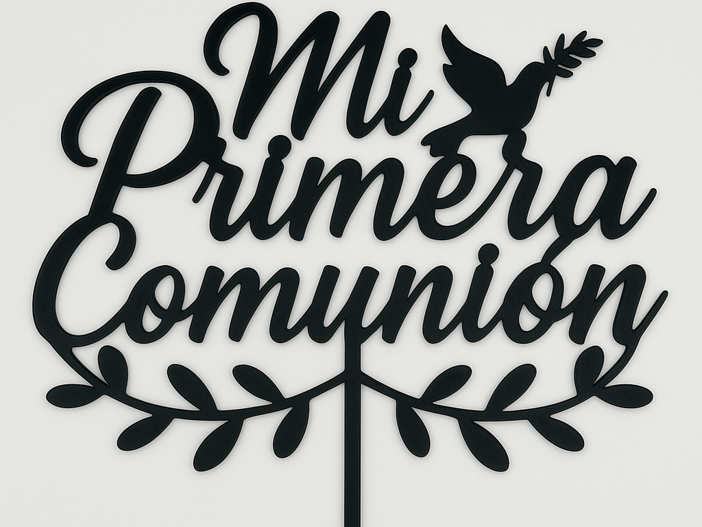 TOPPER "MI COMUNION" + TOPPER PERSONALIZADO