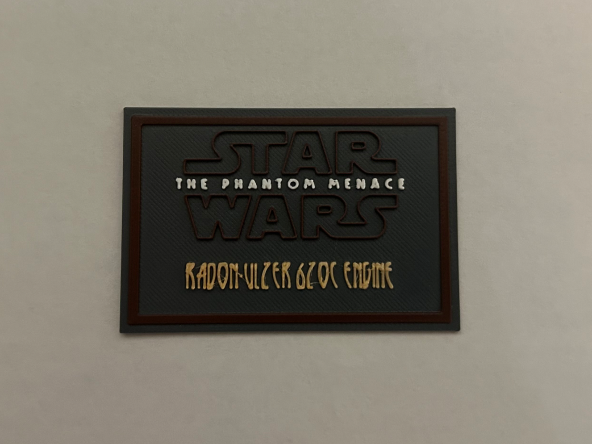 Star Wars Radon-Ulzer 320C plaque