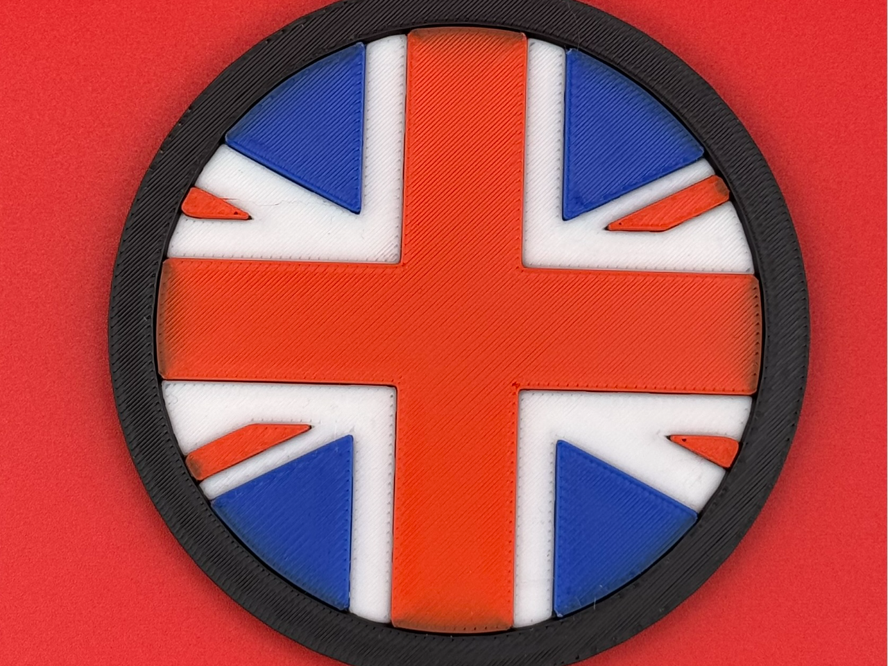 Union Jack flag 3" coaster