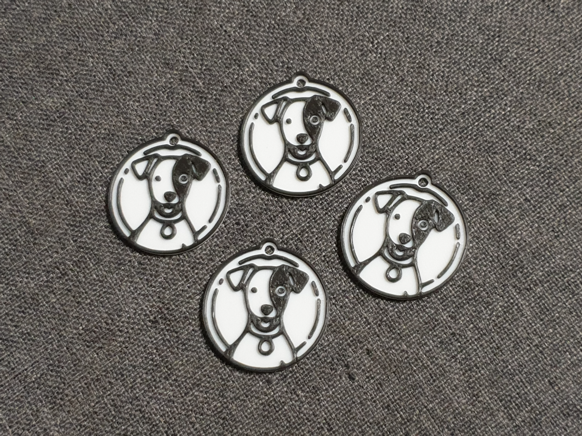 Jack Russell Terrier dog (JRT) keychain