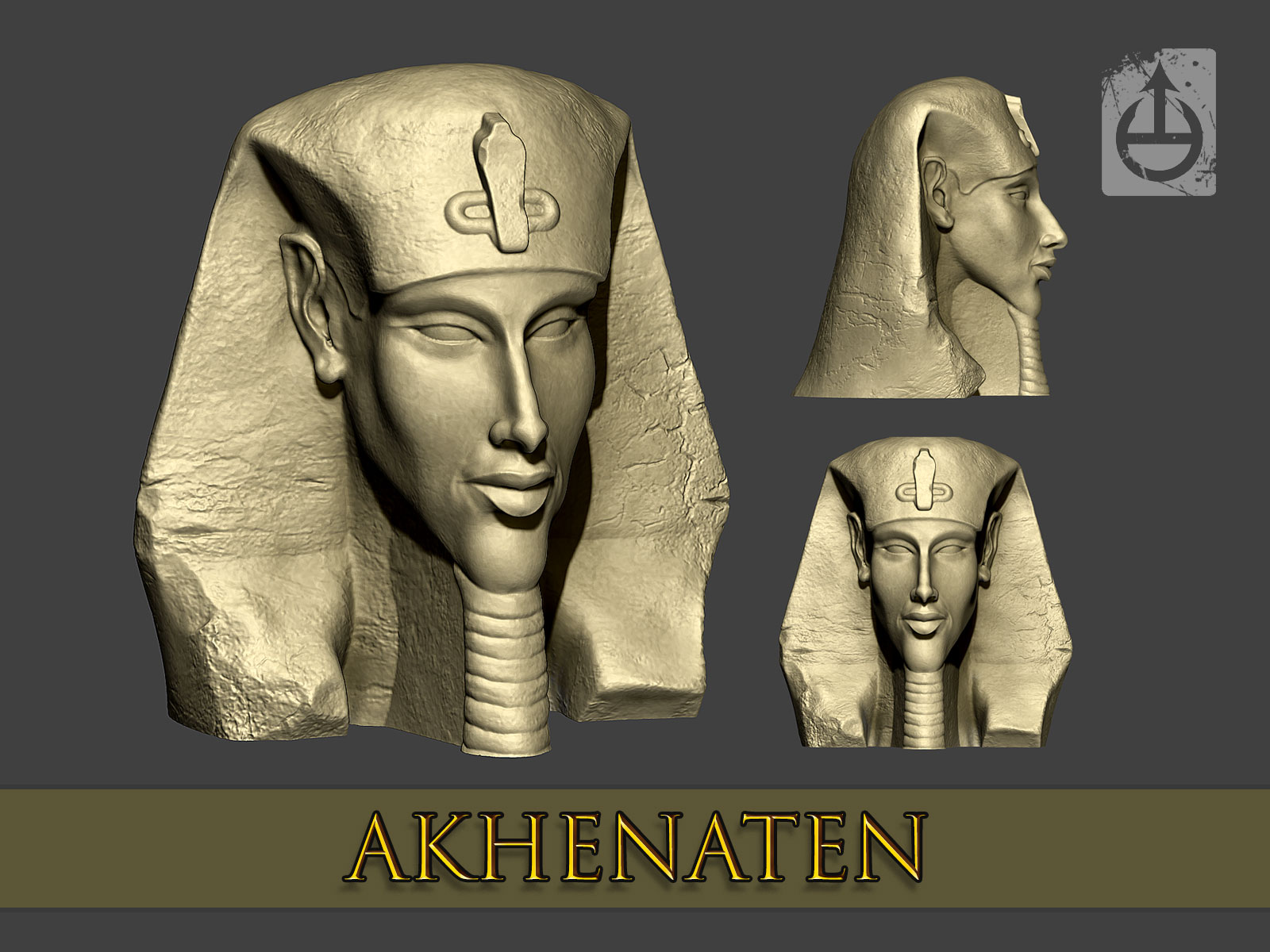 Akhenaten Statue Bust