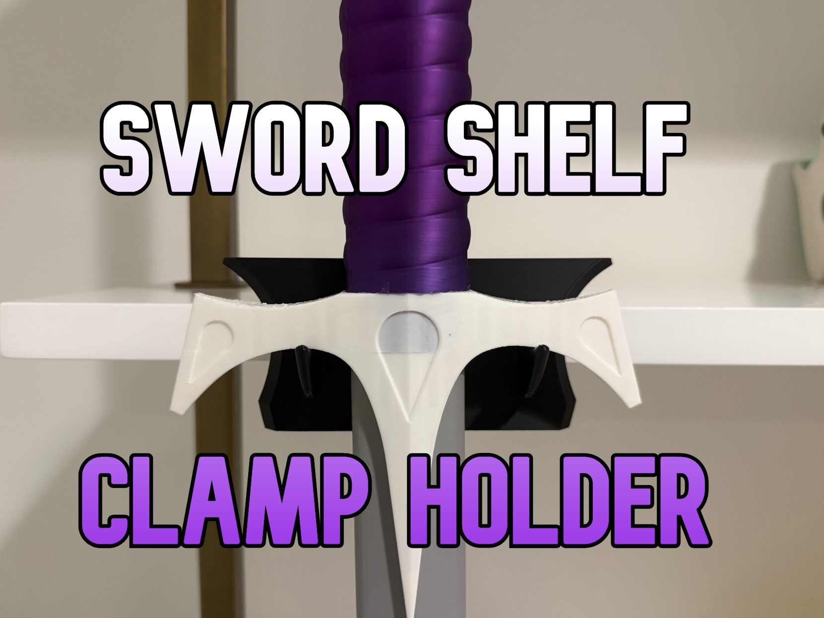 Sword Shelf Clamp Holder