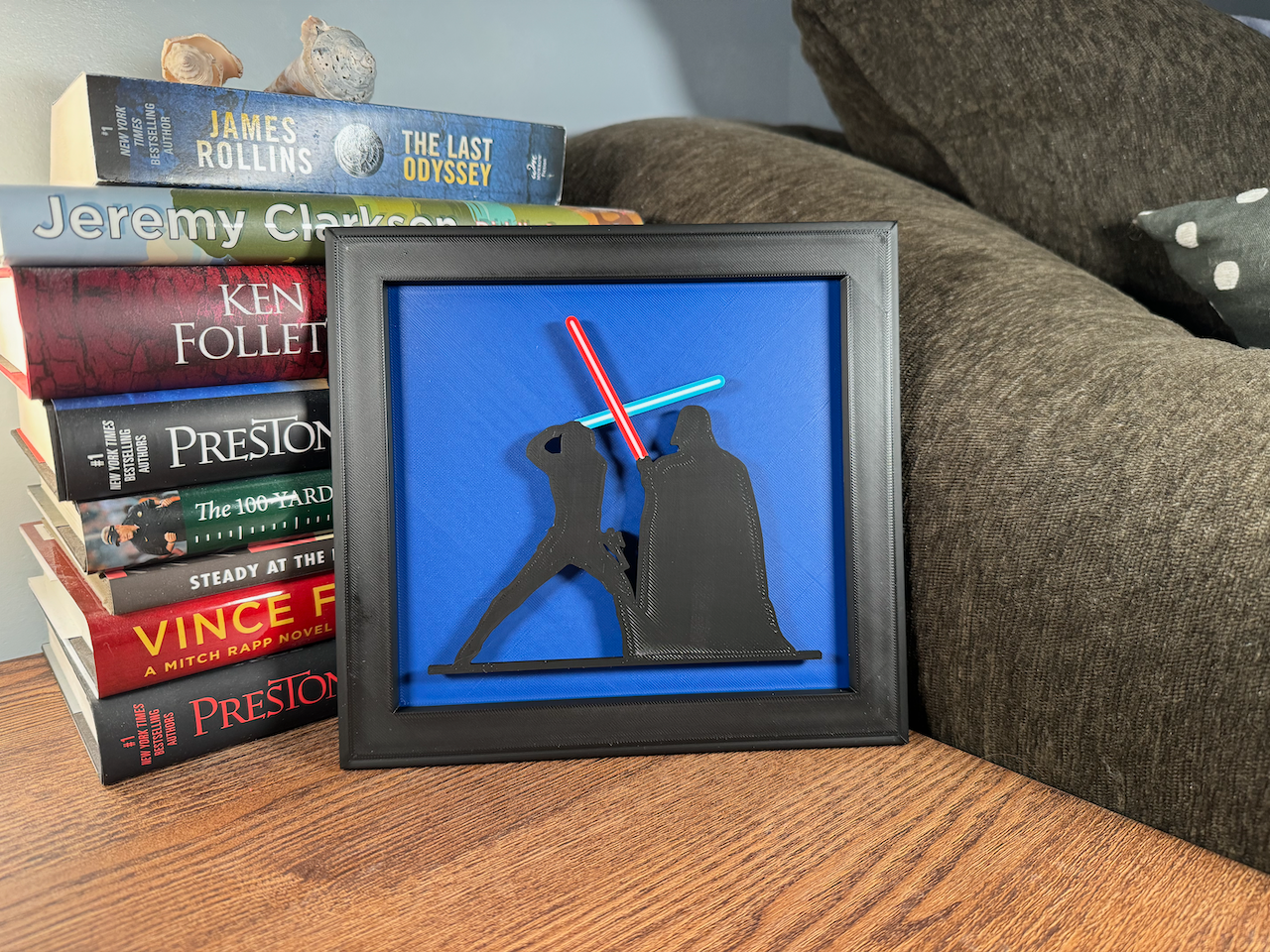Star Wars inspired Duel on Cloud City Silhouette