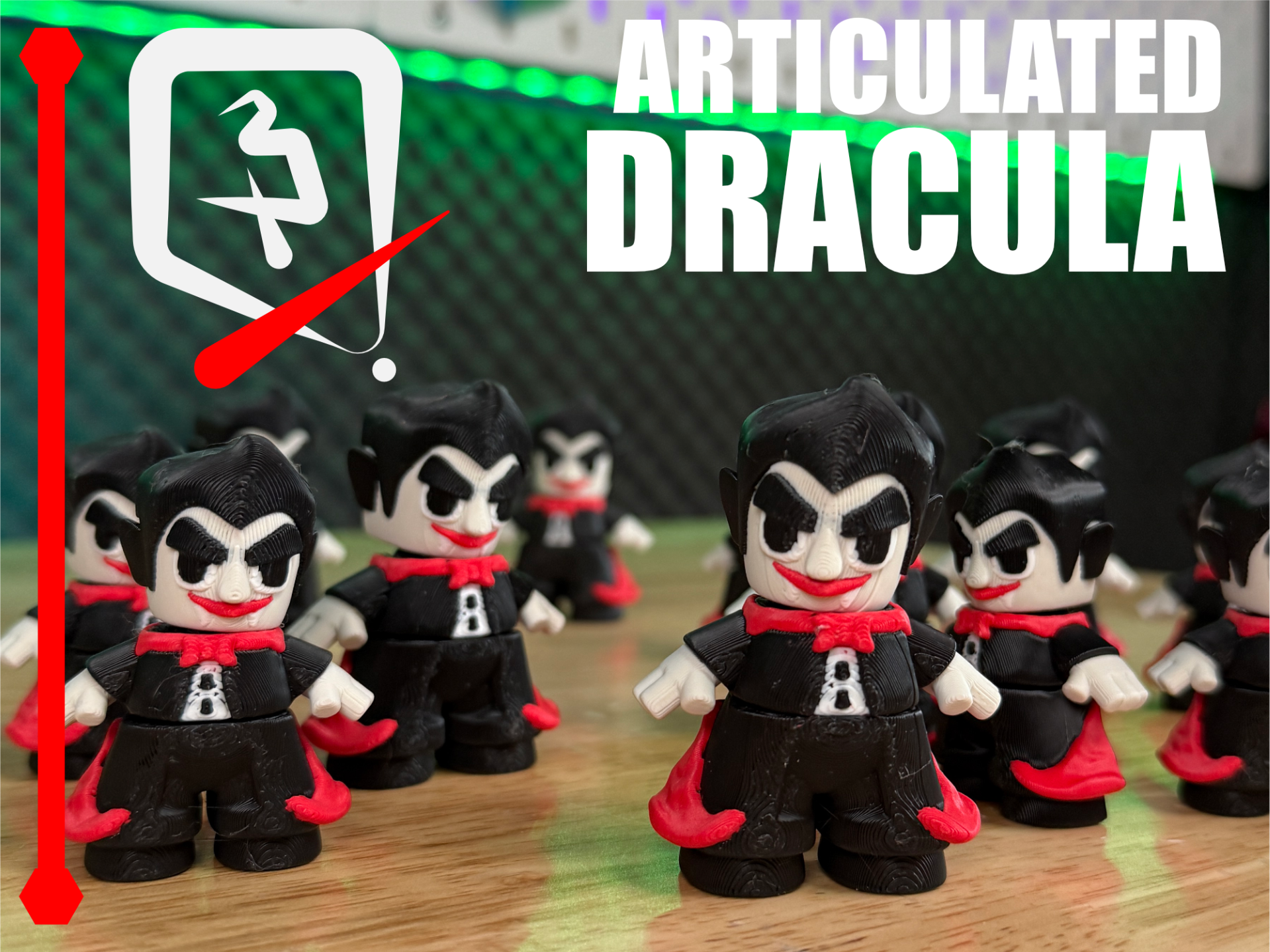 Articulated Dracula – Print-in-Place Vampire Mini