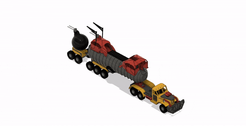 Yellow Zil War Rig - Part 2 Trailer/Tanker