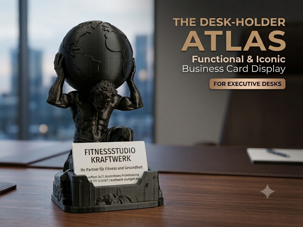 Atlas Desk Organizer – Business Card Holder