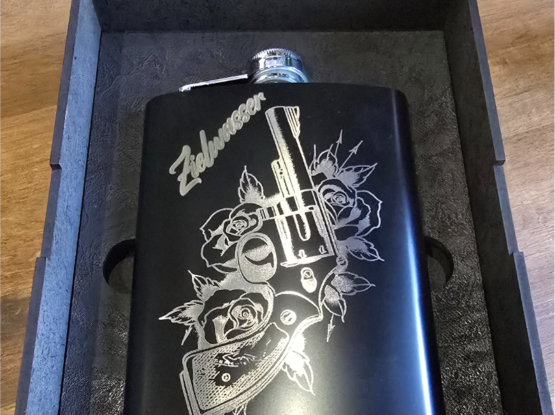 Einlage für Edelstahlflachmann Box
