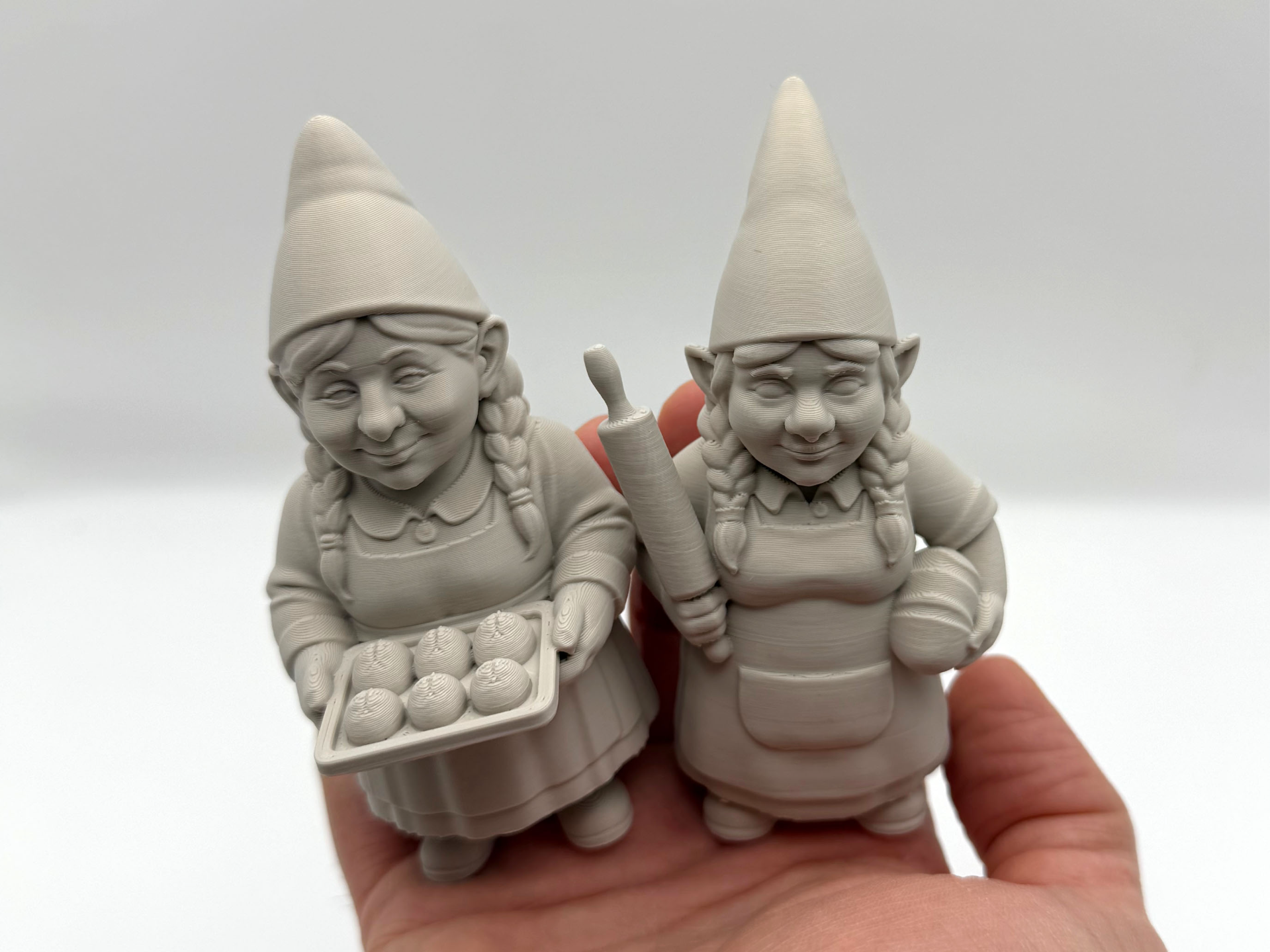 Female Baker Gnome Duo