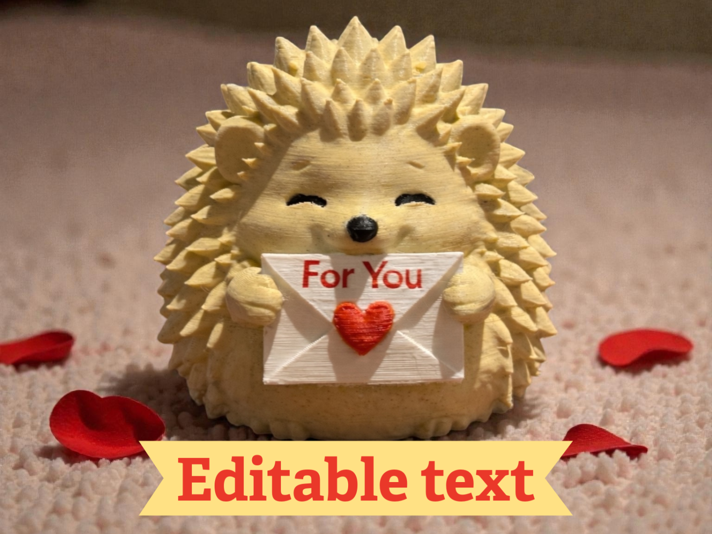 Cute Hedgehog with Love Letter AMS & NO AMS