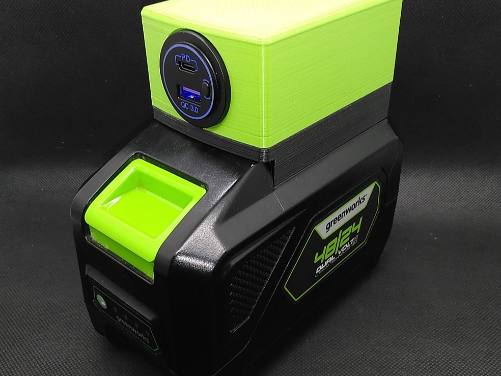 USB QC3 & PD Power Bank for Greenworks 48-24 & 24v