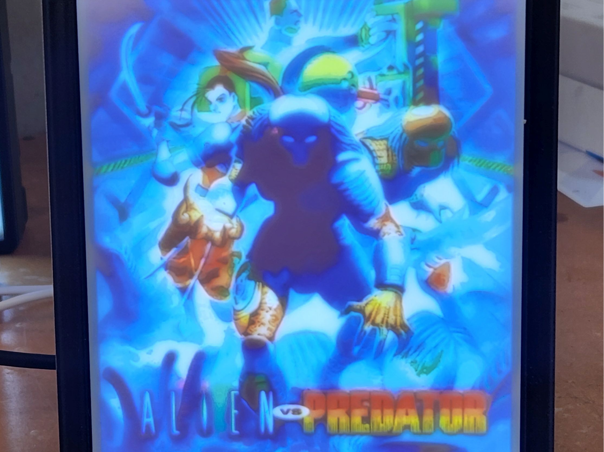 Lithophane - Capcom Aliens VS Predator Arcade
