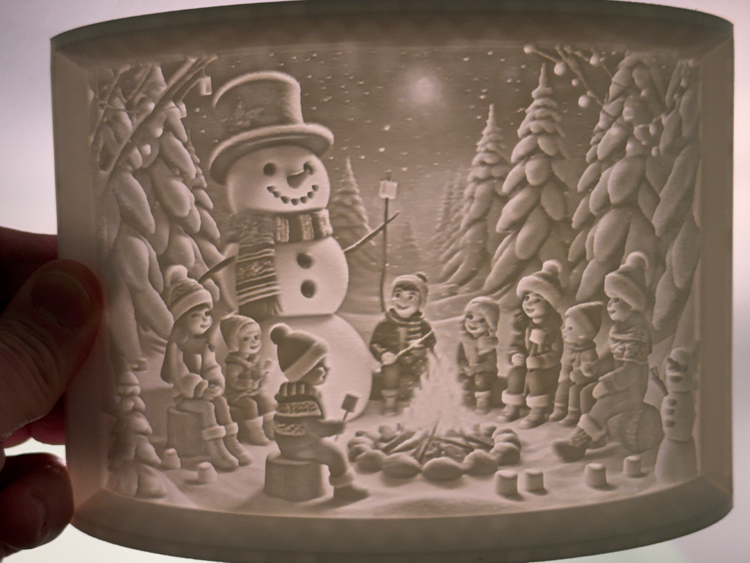 Frosty The Snowman Roasting Marshmallows Tea Light