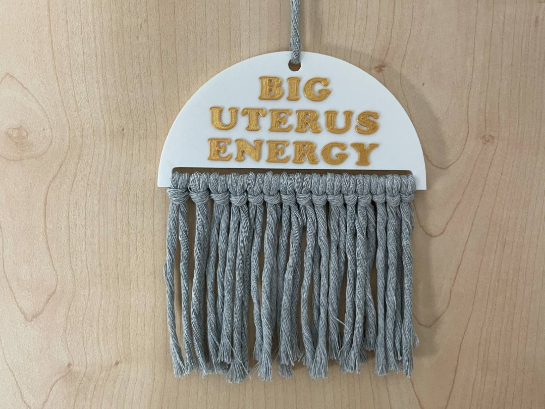 Big Uterus Energy Macrame blank