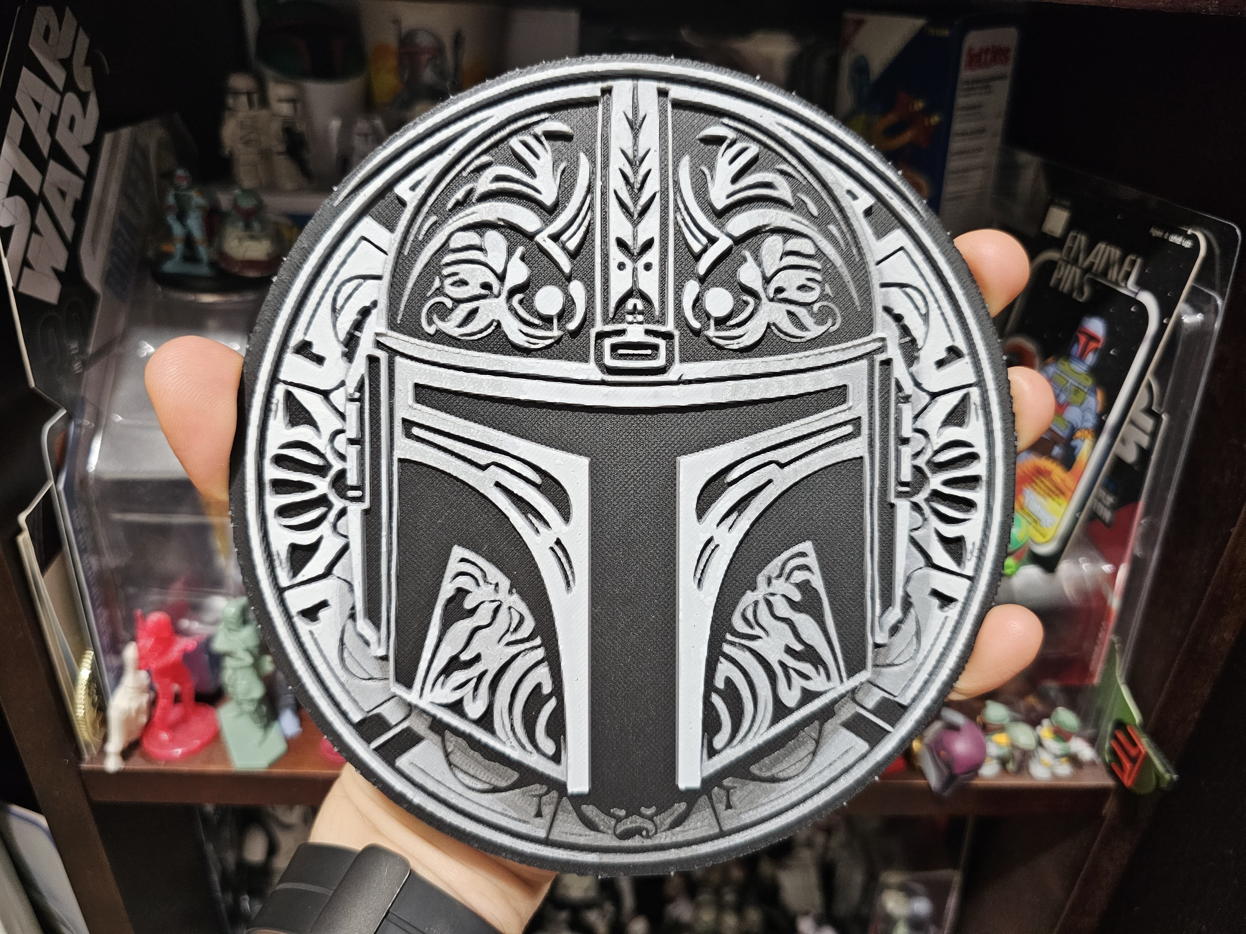 Star Wars (Inspired) "Fleur de Lorian" HueForge Mandalorian Helmet