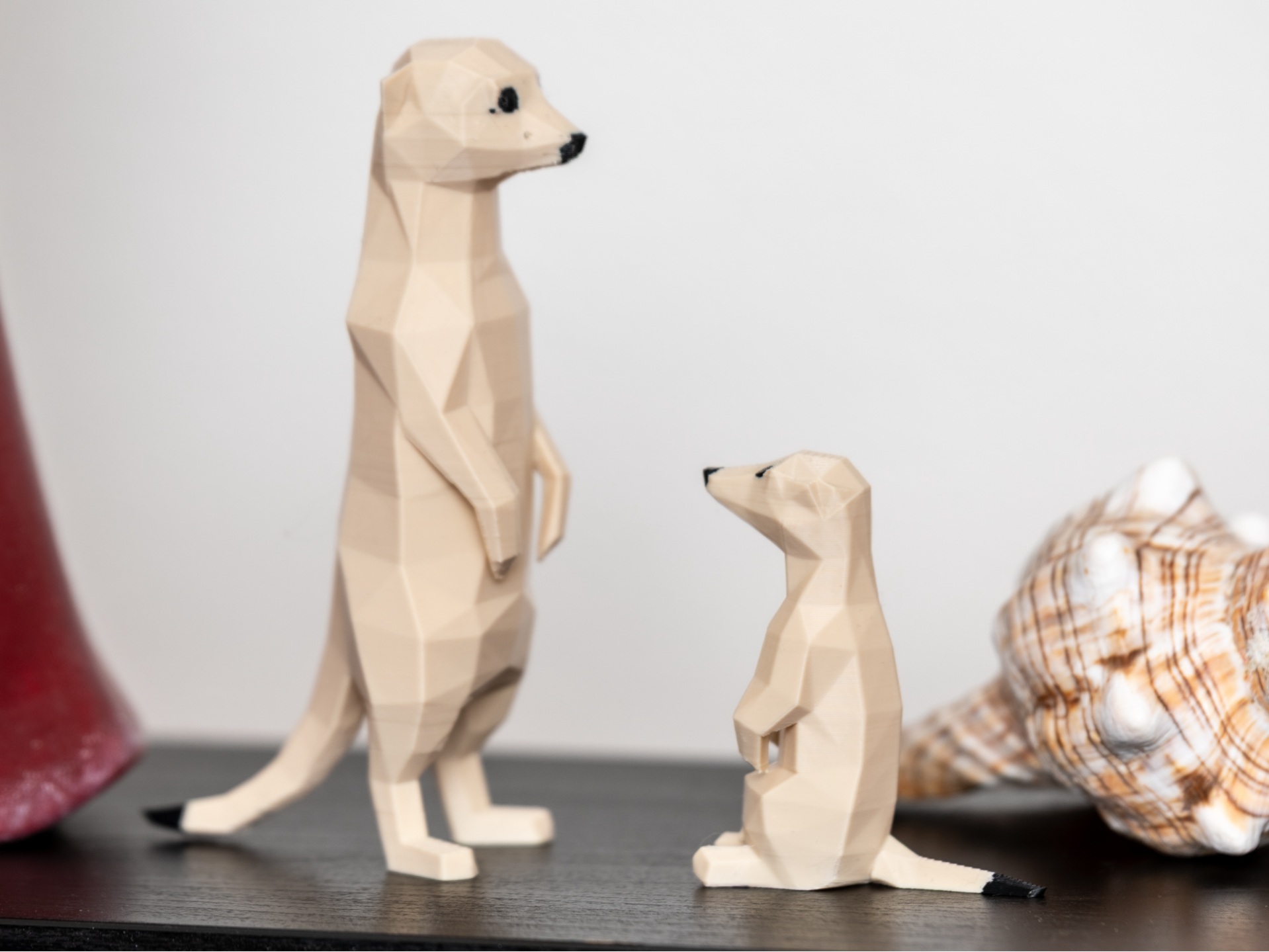 Low-Poly Meerkat Duo