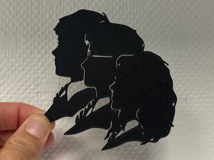 Decor Harry potter, Hermione and Ron silhouette