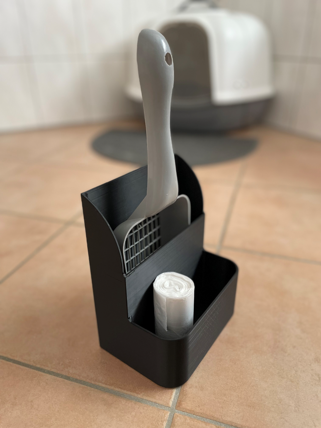 Catlitter shovel holder