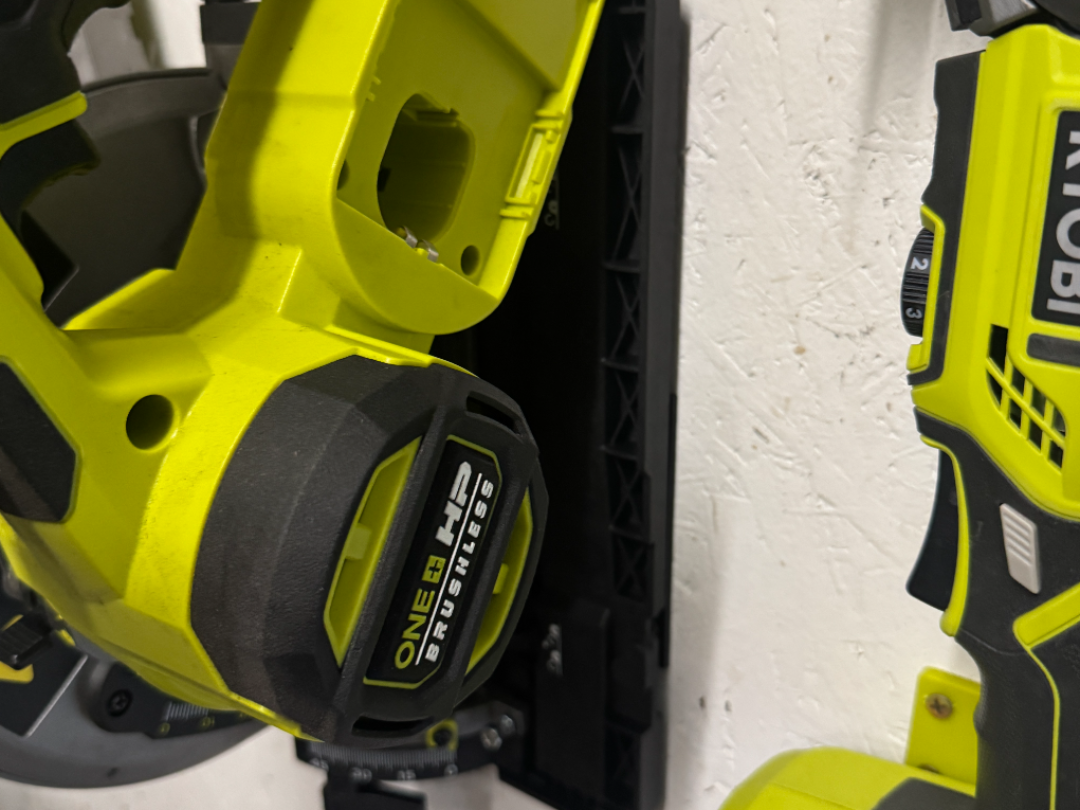 Ryobi RPLS18X Plunge Saw wall mount