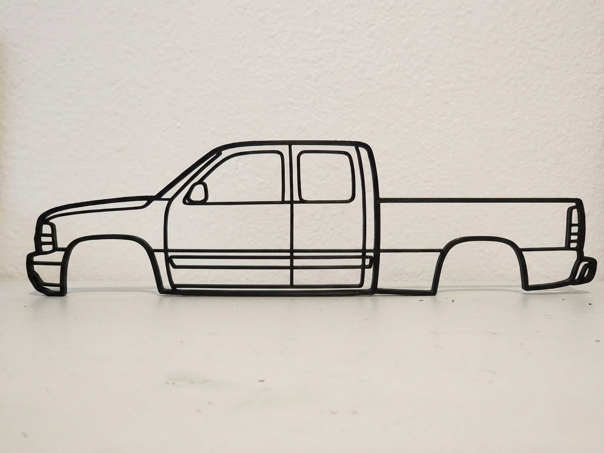 Chevrolet Silverado GMT800 Round Eye Wall Art