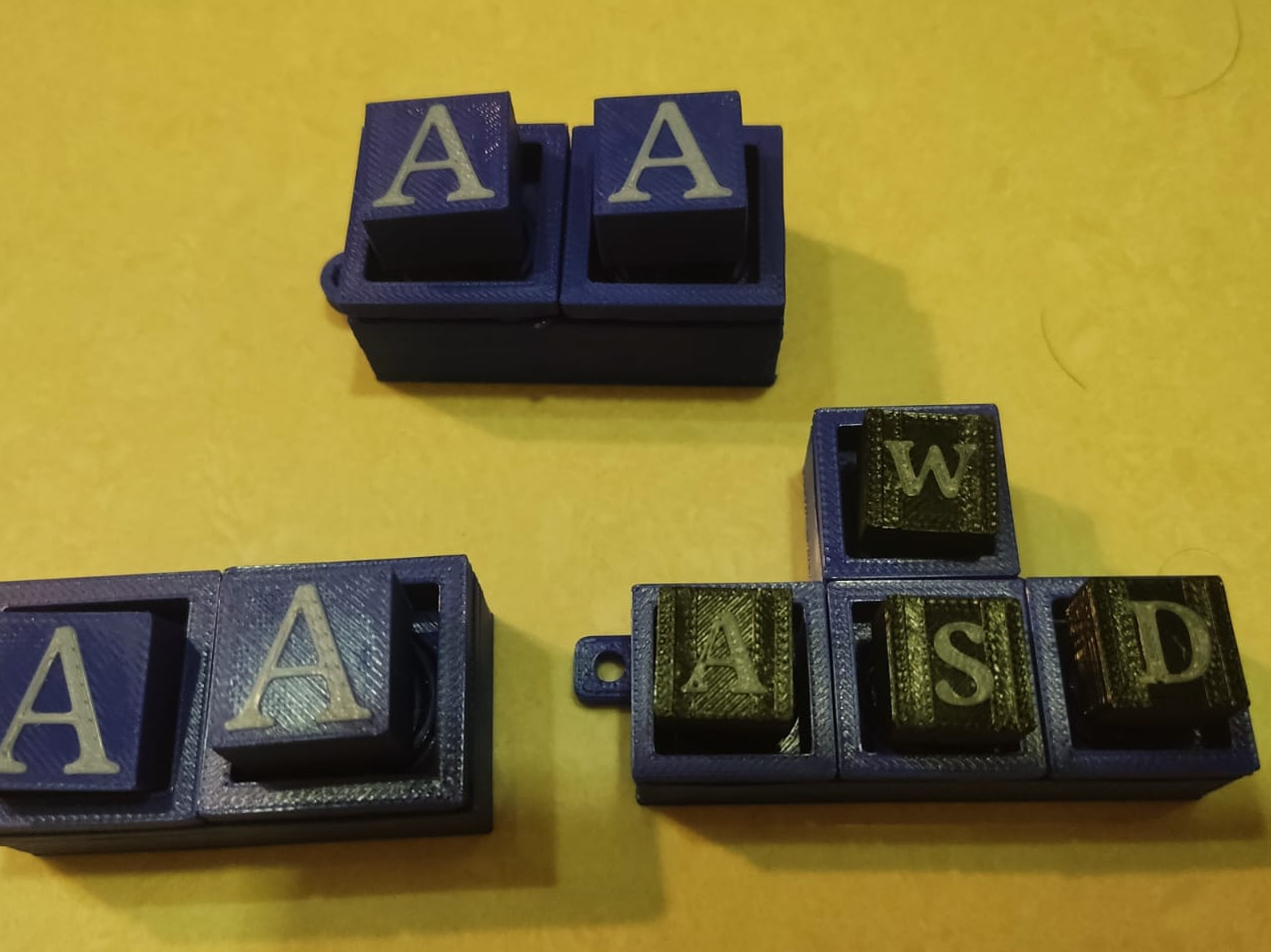 Small WASD fidget clicker