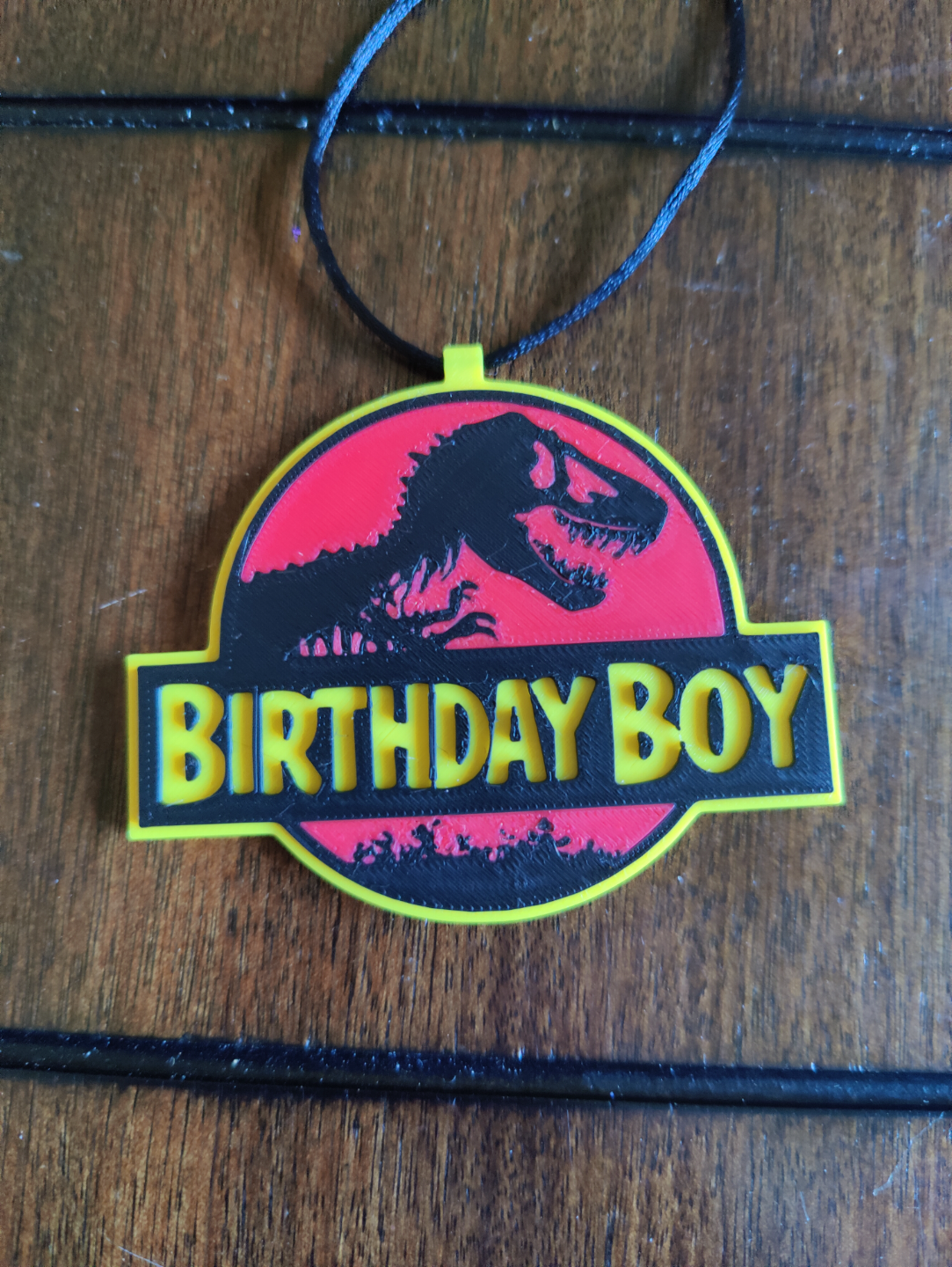 Jurassic Park Birthday Boy Necklace