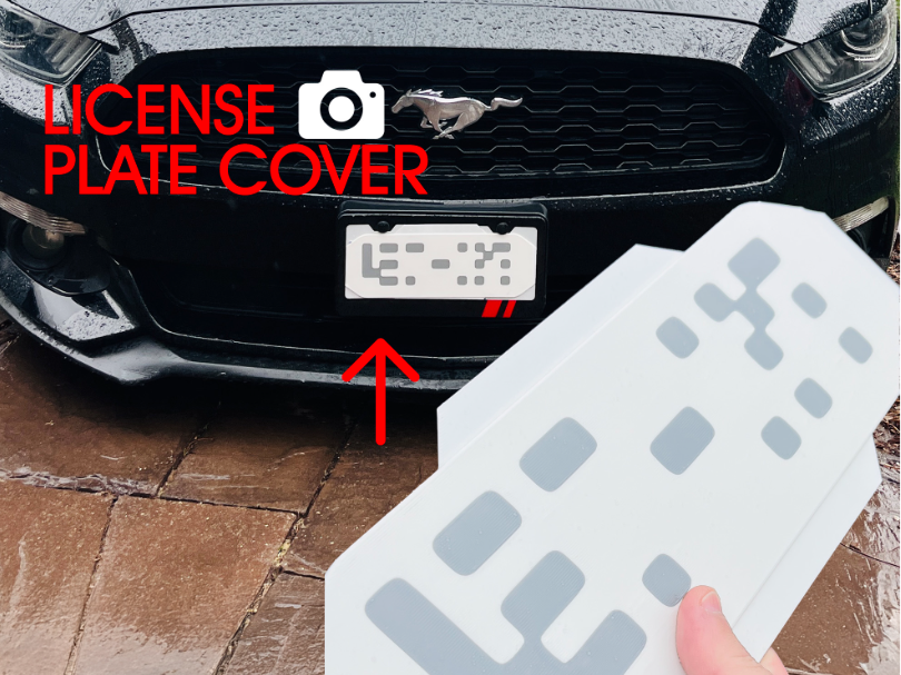 License Plate - Analog Mosaic Cover