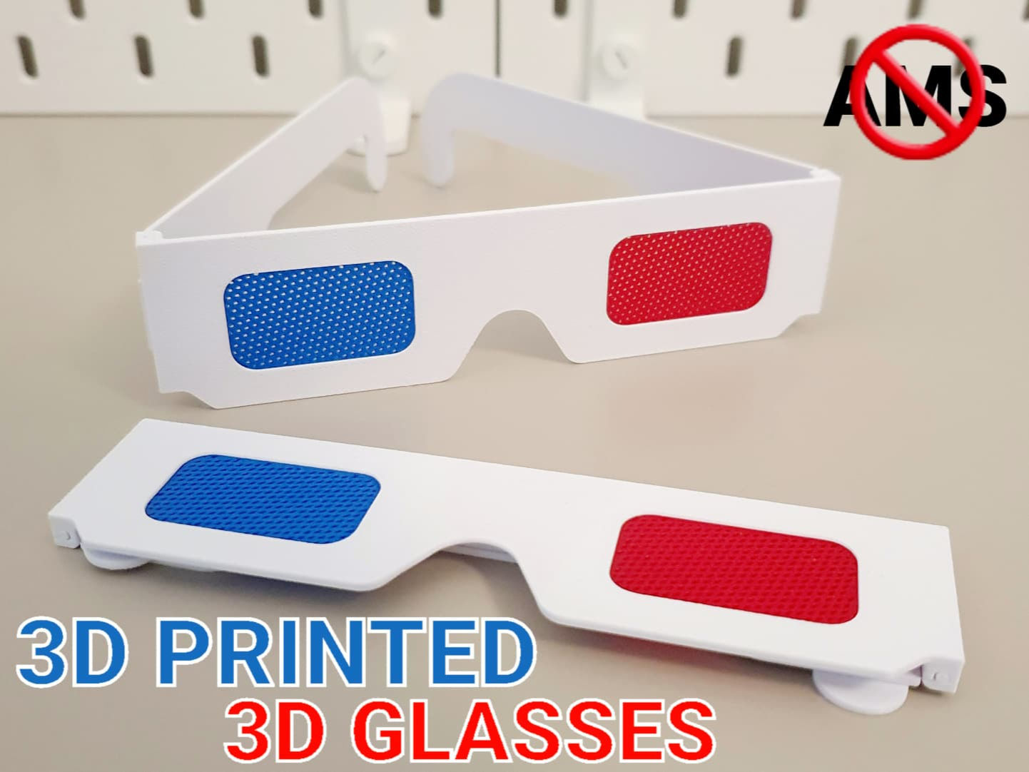 3D printed 3D glasses