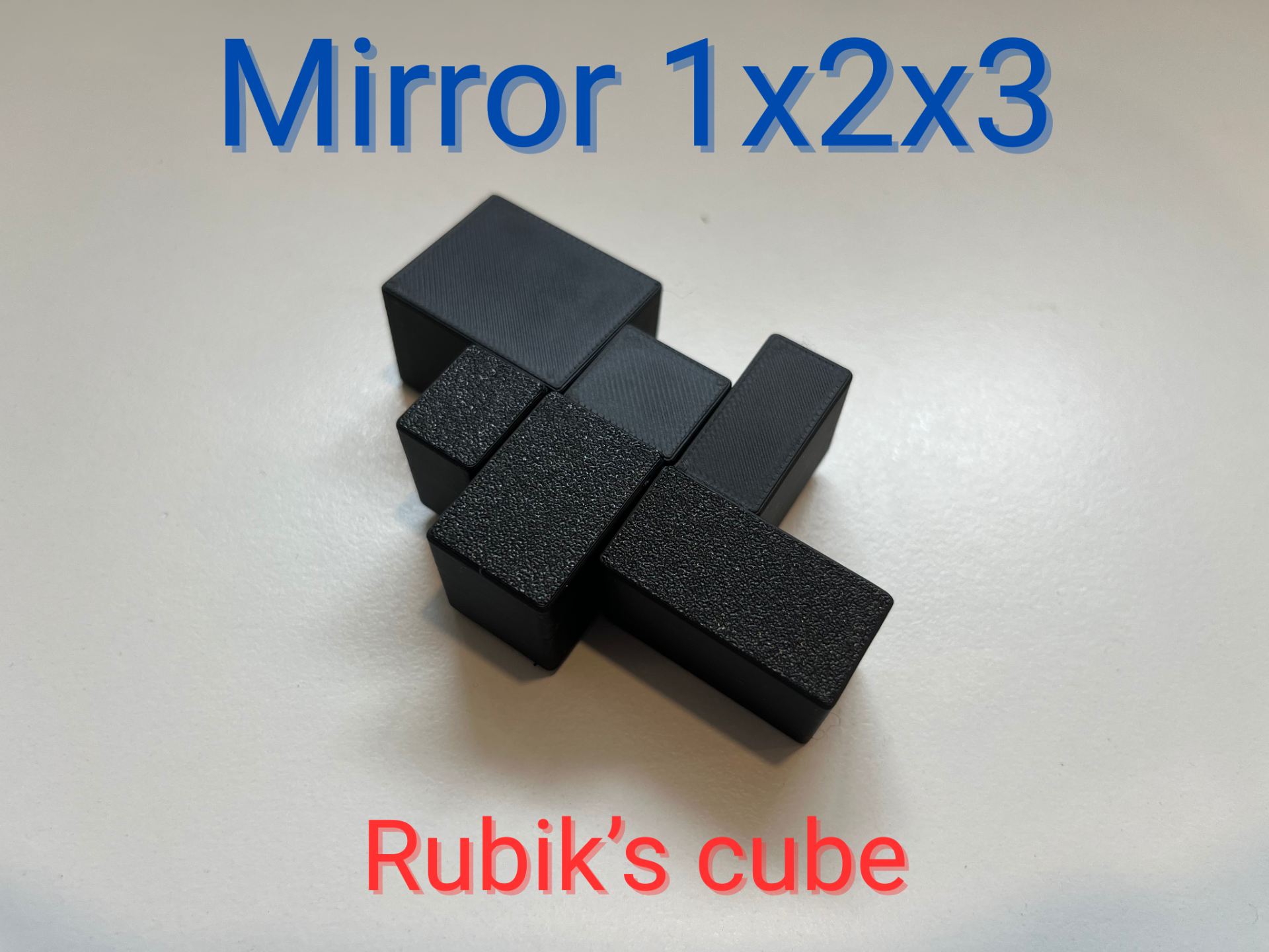 1x2x3 Mirror cube - Print in place