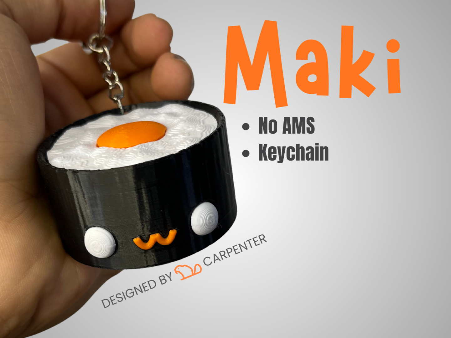 Maki Sushi Chibi | No AMS | Keychain