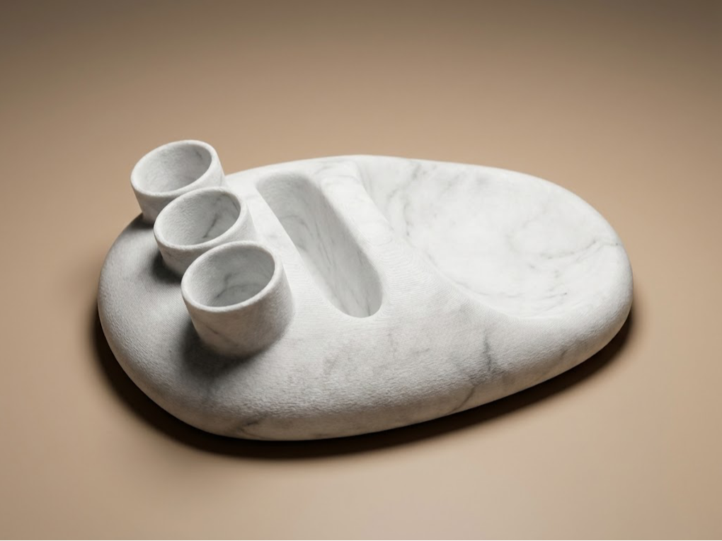Marble Pen Holder Desk Organizer