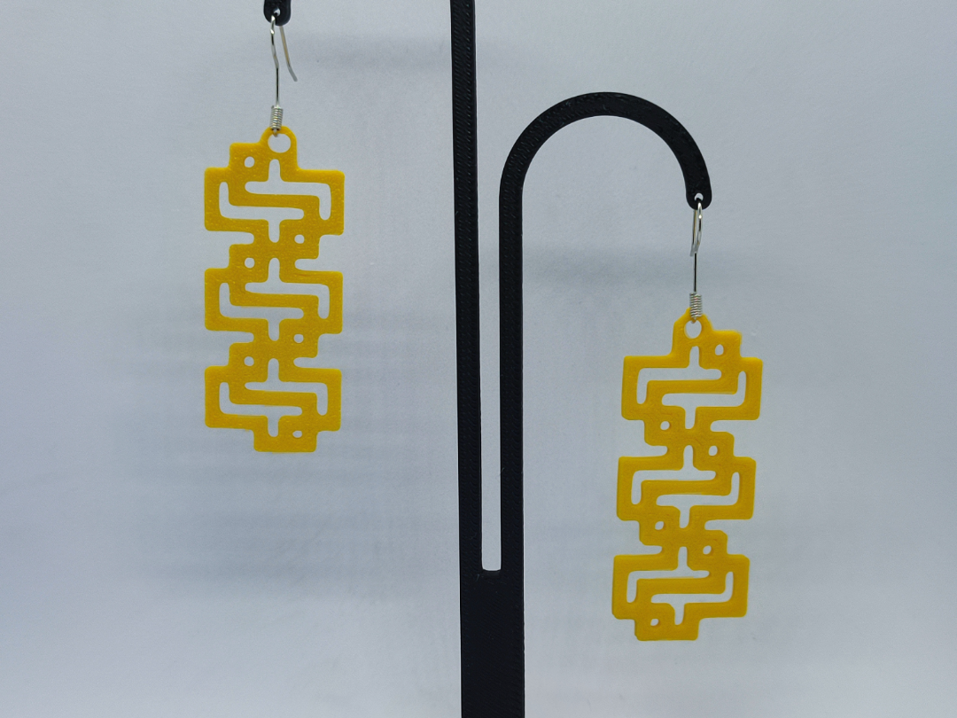 Aretes Puzzle Amarillo