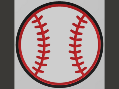 Baseball Coaster| Easy To Print | Beverage Coaster