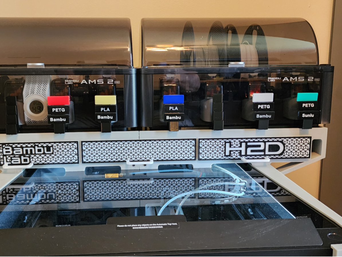 Filament Labels for H2D Riser by fay3dlab