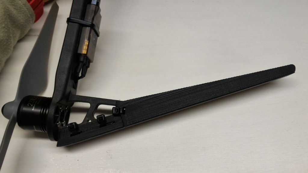 DJI f450 Gamba unybody attacco veloce con fascette