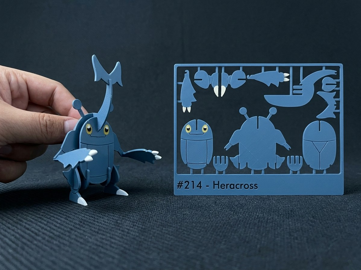 Pokemon #214 - Heracross kit card