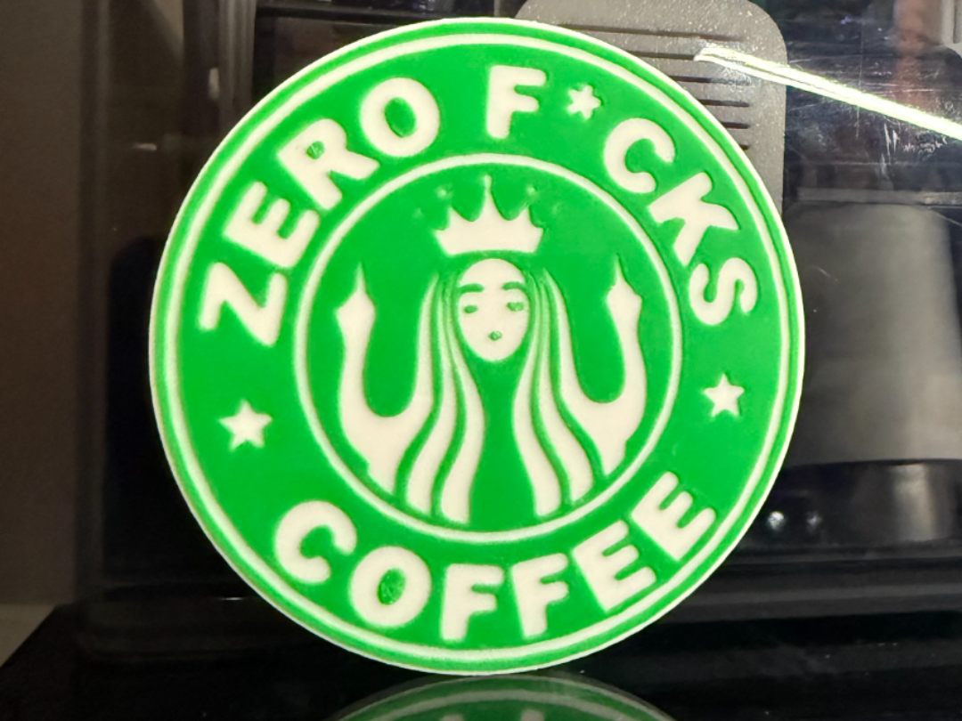 STARBUCKS ZERO $%^& GIVEN COASTER