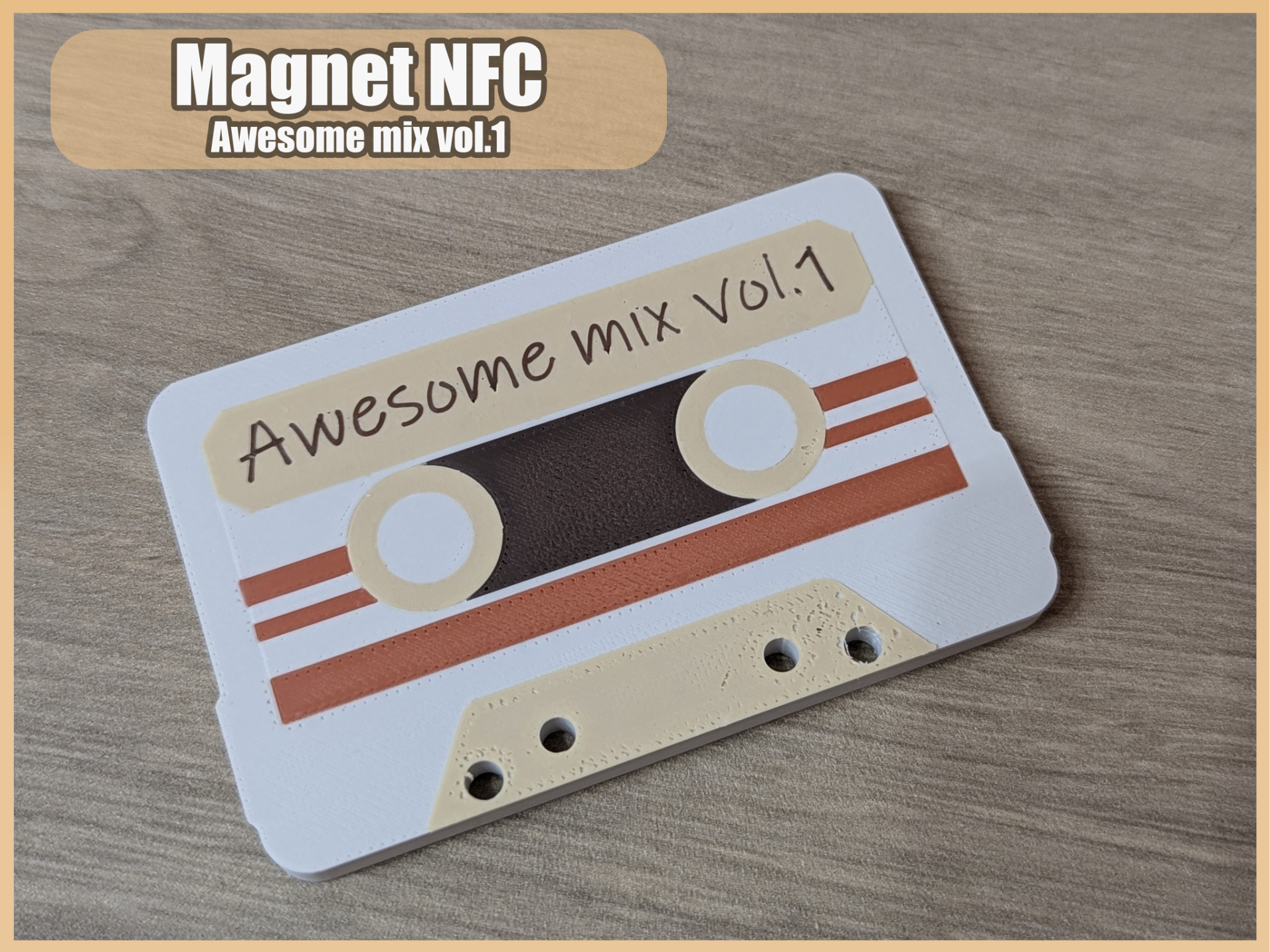 Cassette tape Magnet with NFC TAG