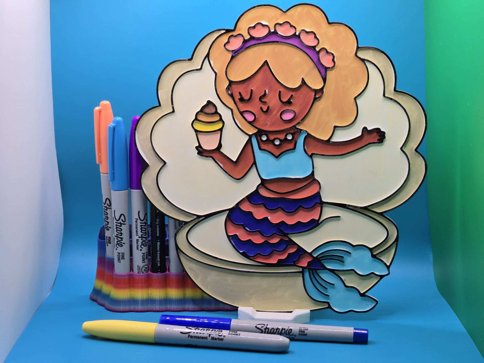Mermaid In Oyster Coloring