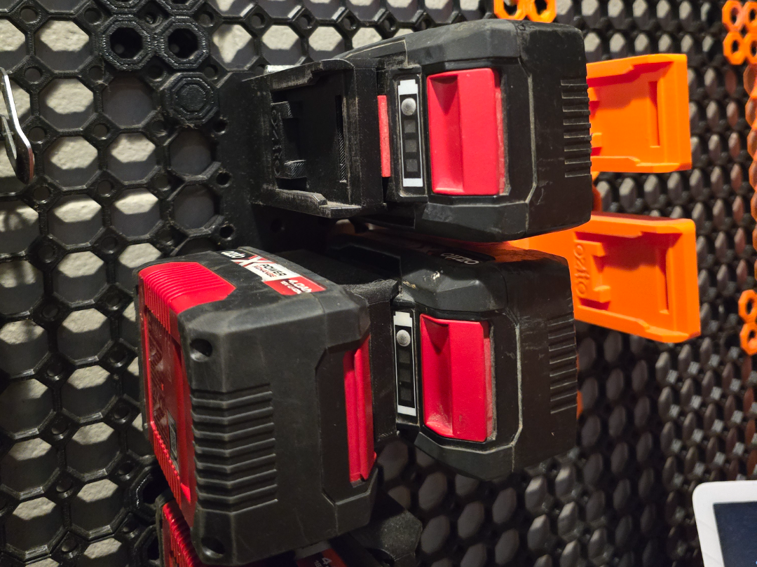 Ozito PXC 4x Battery Wall mount - Multiboard