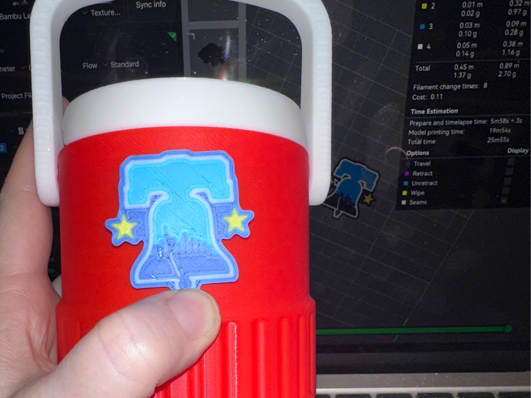 Philadelphia Phillies Connect Logo - Cooler Koozie